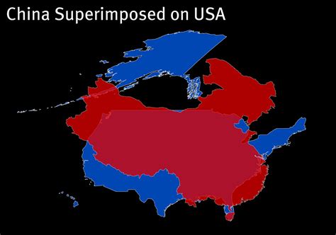 china vs usa size comparison